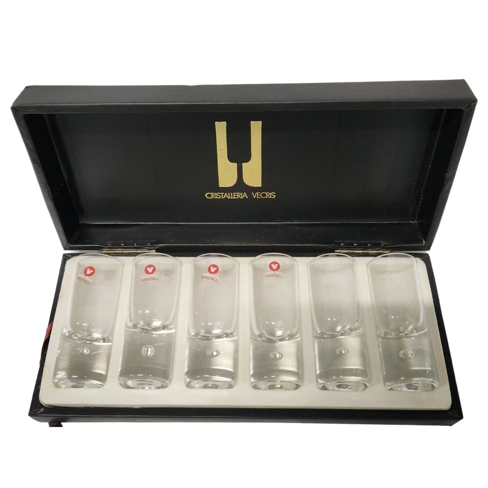 Cristalleria‎ VECRIS Kristall Serie Linea Set of 6 Glasses
